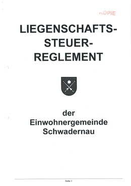 Liegenschaftssteuerreglement